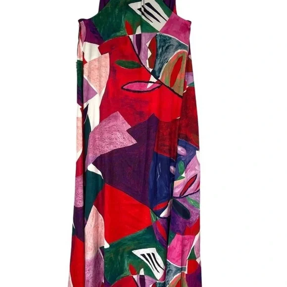 Nicole Miller NY Abstract Maxi Dress - Picture 2 of 7